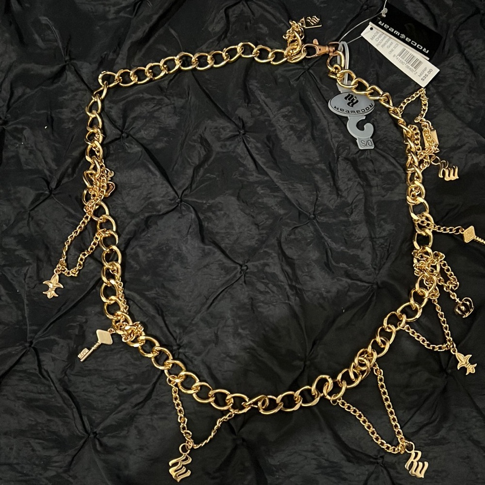 RocaWear Gold Belt with charms